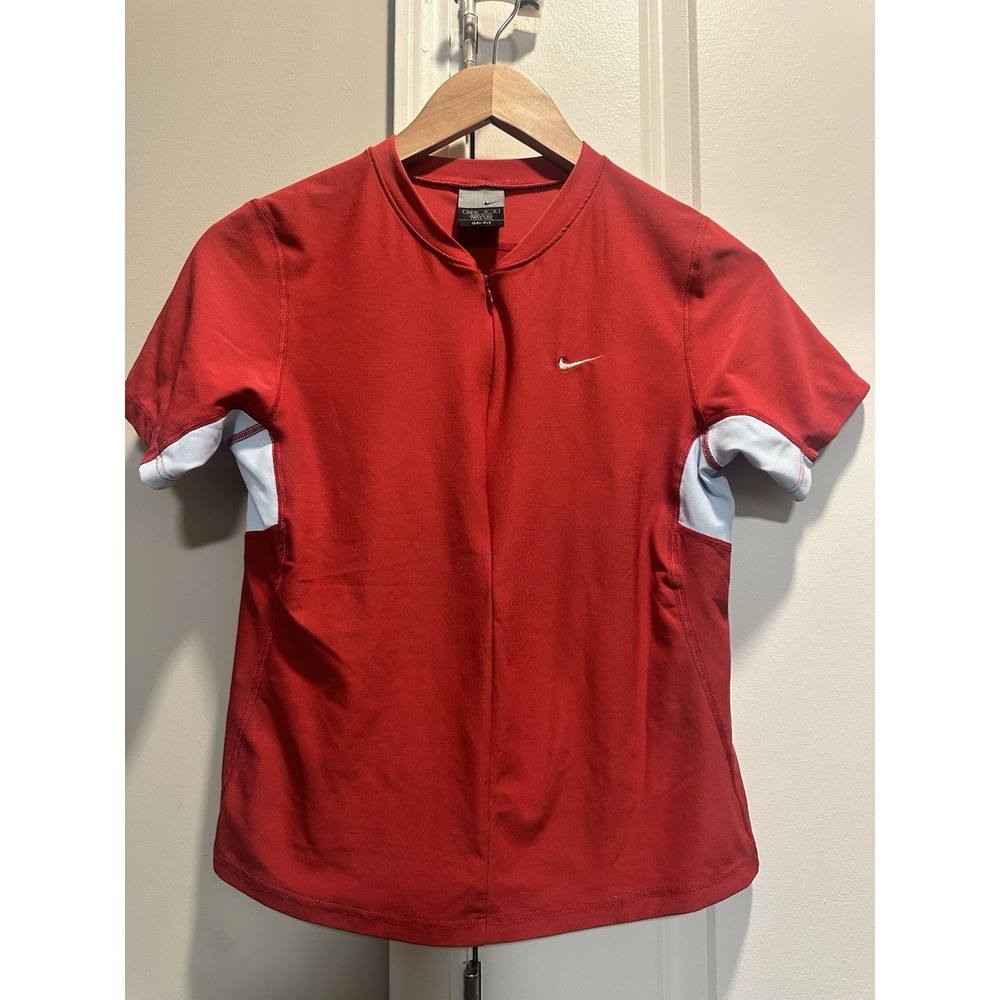 Nike Dri fit Red‎ Women's Cycling Shirt Medium